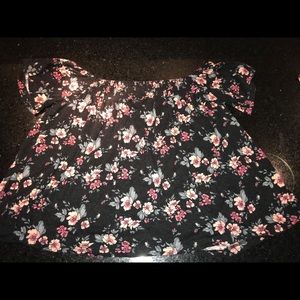 Off-the-shoulder Floral Top